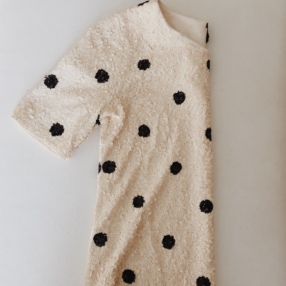 J. Crew Sequin Spotted Top